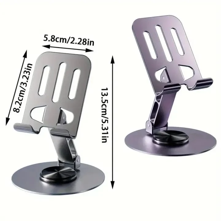 360 Rotating Metal Aluminum Alloy Phone Holder Stand Adjustable Universal Table Tablet Phone Stand 3