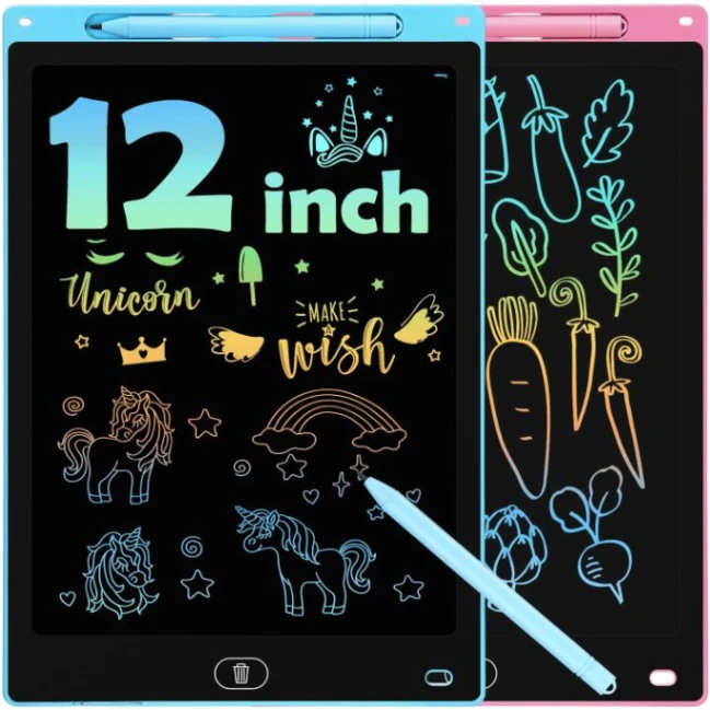 12 Inch LCD Writing Tablet for Kids Digital Drawing Pad with Erase Button &amp; Lock 4