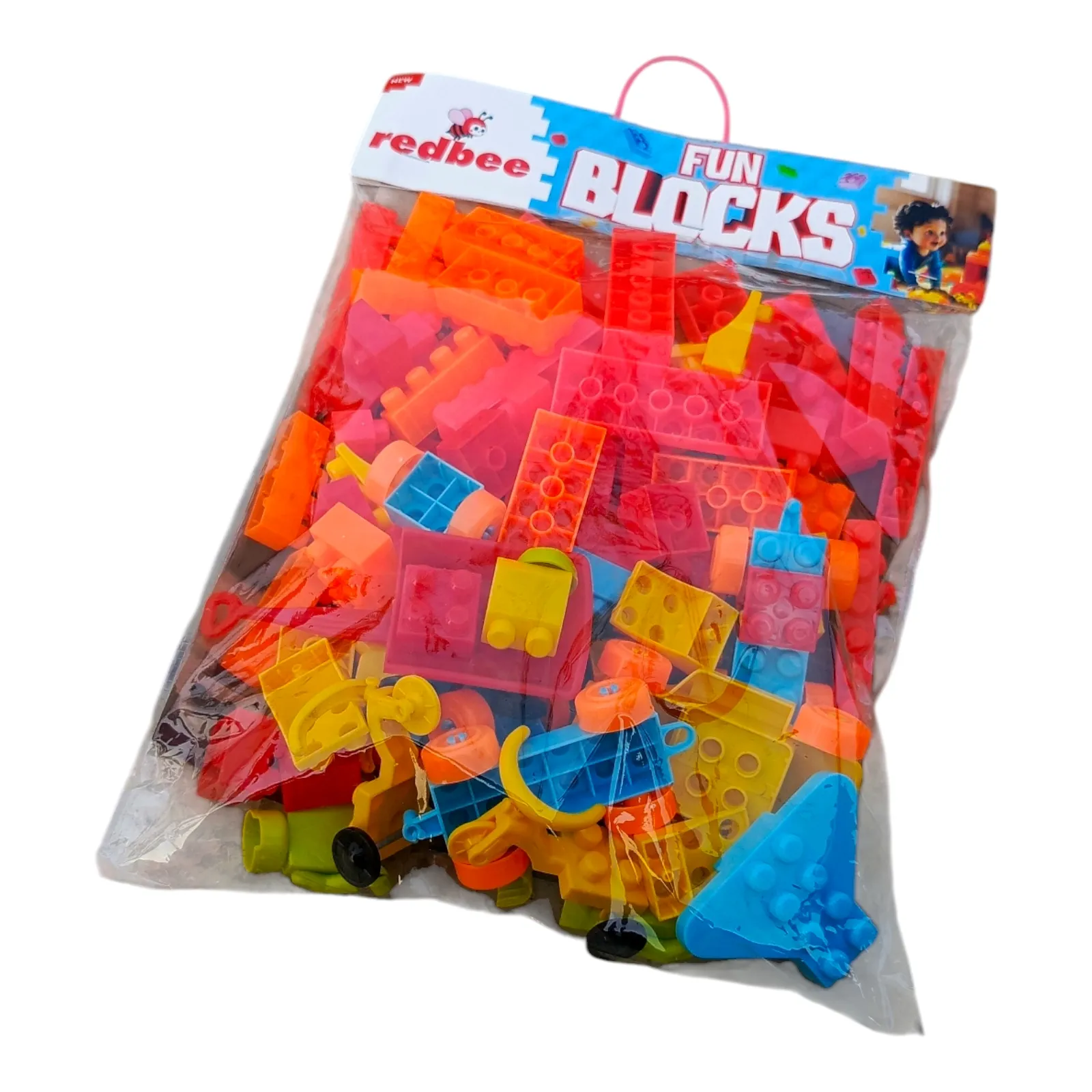 Fun Blocks Educational Building Blocks Set For Kids 85 Pcs +_ Plastic Building Block Set Toy For Kids 3