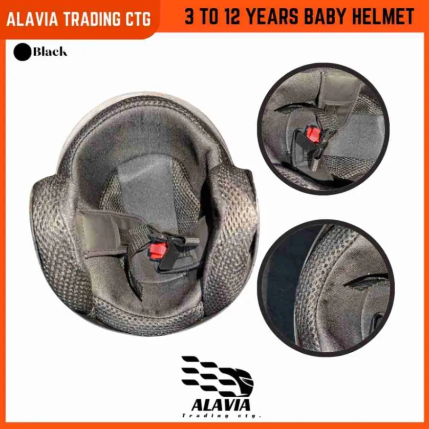 Kids Helmet (3-12Y) – Multi-Sport Baby Bike Helmet for Boys & Girls | Lightweight, Adjustable for Cycling, Scooter & Skateboard – Black 3