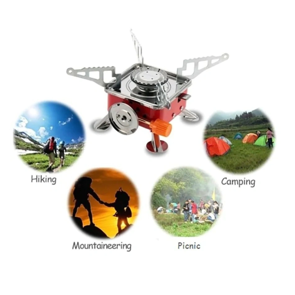 Portable Card Type Campaign Butane Gas Stove Burner( without bottle) 5