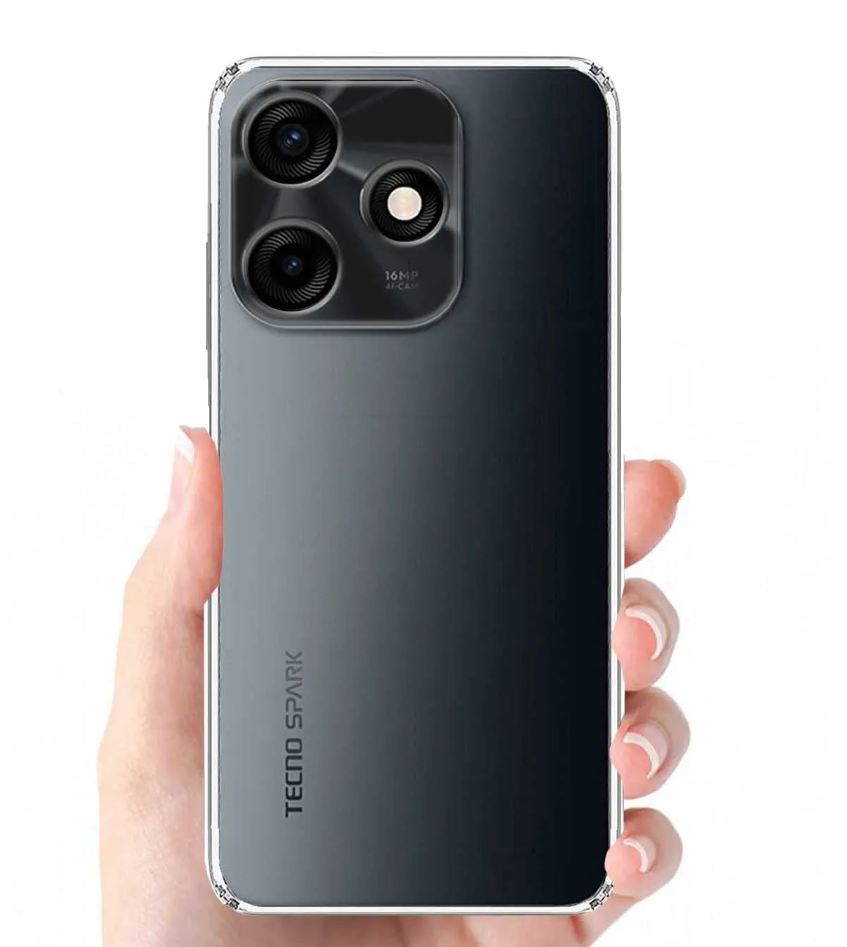 Transparent Clear Back Cover Case for Tecno Spark 10 Spark10c CLEAR COVER 2