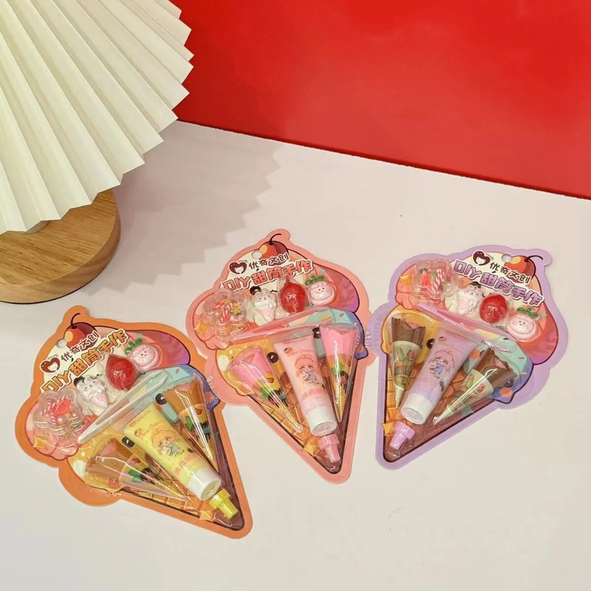 Artificial Simulation Children Ice Cream Dessert Making Cake Model Handmade DIY Leisure Entertainment Small Toys - Not Edible Girls Toy Play & Dough 2