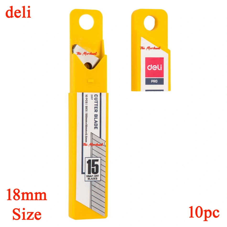 Deli PRO 2012 Anti Cutter Blade, 1 Box-10 Pieces. 3