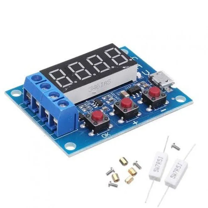 ZB2L3 HW Battery Capacity Tester LED Digital Display 1 2V 12V 18650 Lithium Battery Power Supply Test Resistance Lead acid Capacity Discharge Meter 3