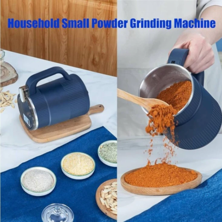 Electric Coffee Grinder, Household Small Powder Grinding Machine, Stainless Steel Electric Spice Grinder Fine Powder Grinder Coffee 2