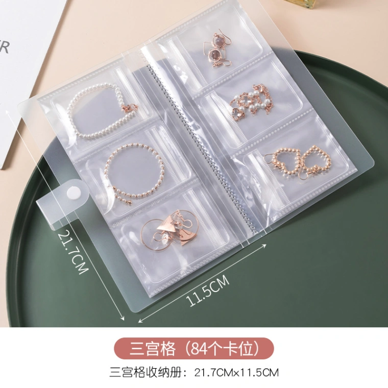 Portable Jewelry Organizer Book – Transparent Storage Album for Earrings, Rings, Bracelets &amp; Necklaces 4