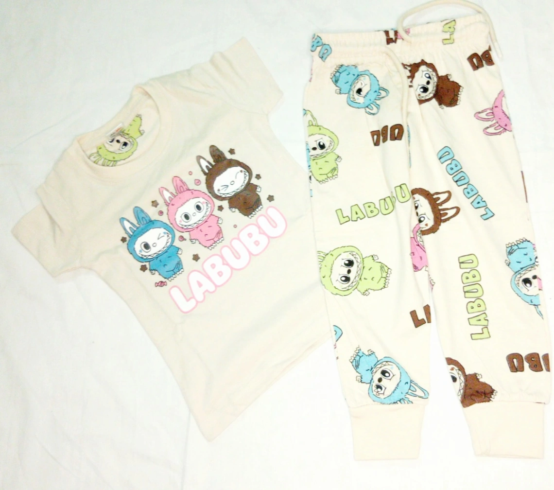 Labubu prints baby set, genji set for baby boy&#x2F;girl 2