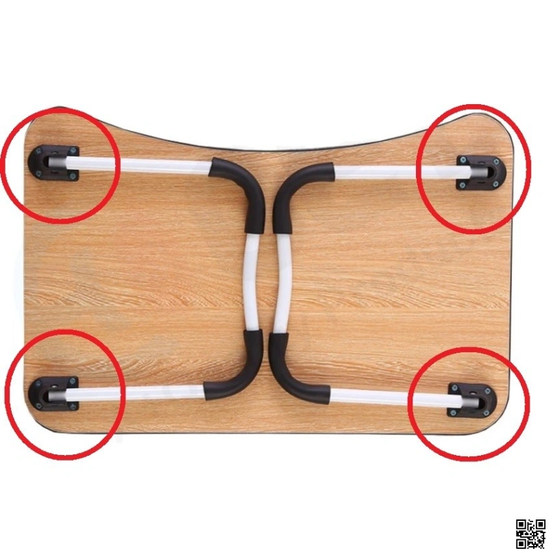 4 Pieces Laptop Table Table Leg Bracket With Screw set 6