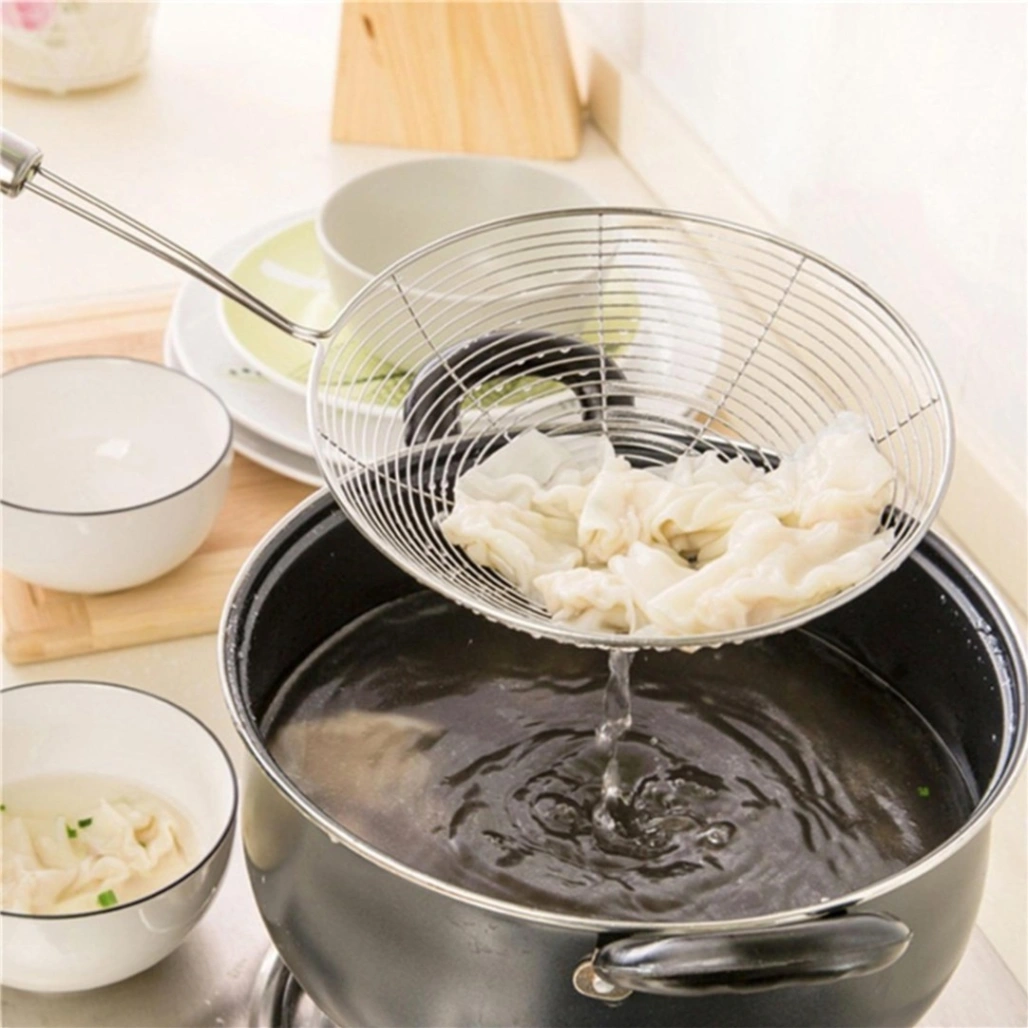 Frying strainer&#x2F; Large Oil Strainer&#x2F; Deep Fry Strainer for Kitchen&#x2F; Tel Chakni -Stainless Steel 2