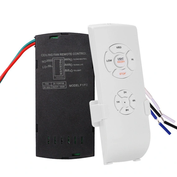 Ceiling Fan Lamp Remote Control Kit Adjusted Wind Speed Transmitter Receiver Universal 1Set Fan Remote Control 2