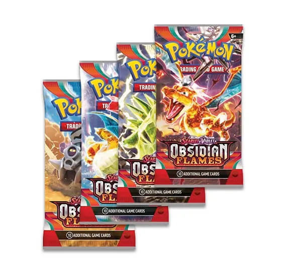 Pokemon TCG Trading Card Game Obsidian Flames Set - 4 Packets 32 Cards 2