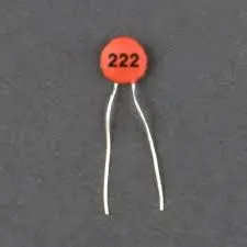 25Pcs- 222pF 50V CERAMIC Capacitor Mini Ceramic Capacitor 222pF 50V Ceramic Disc Capacitor Non-Polarized Through Hole 2 Pin Leads Connections Leg 4