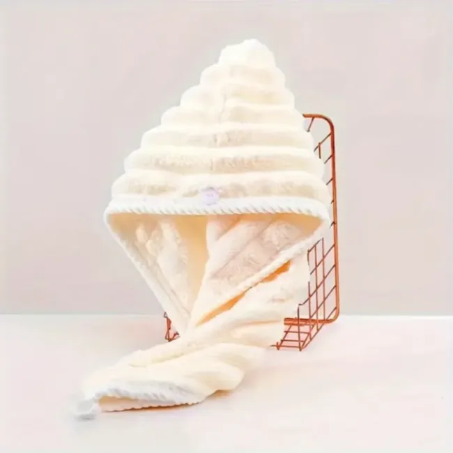 1 pcs Super Absorbent, Quick Drying Hair Towel, Microfiber Hair Dry Cap 4