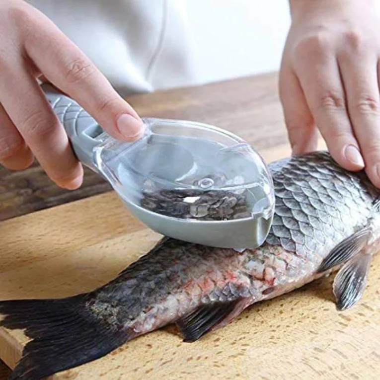 Plastic Fish Scales Remover Fast Cleaning Fish Skin Descaler With Cap 2