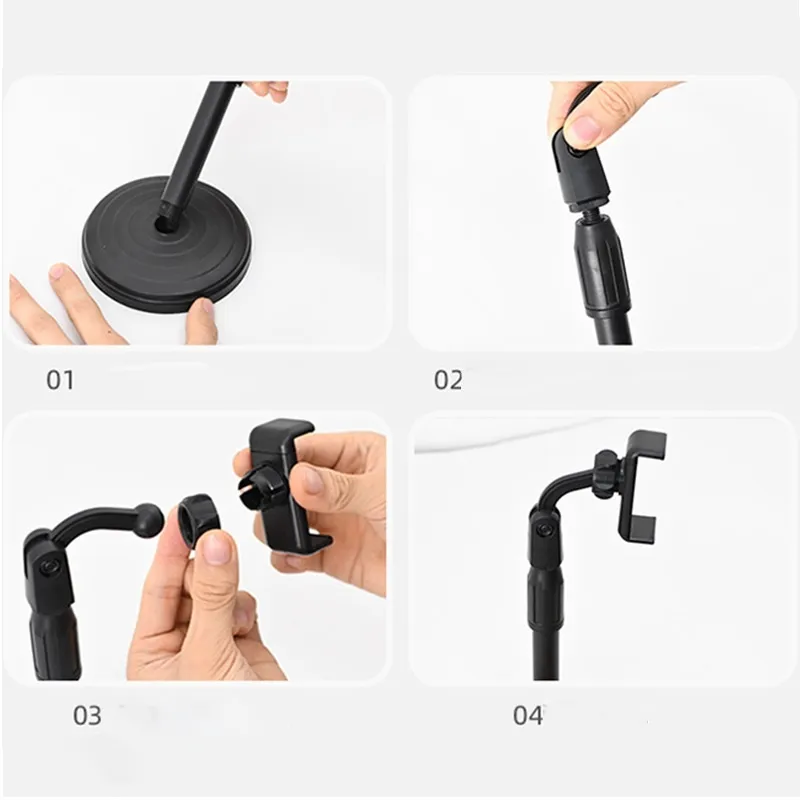 Height-Adjustable Mobile Phone Stand Holder: Elevate Convenience and Quality in Your Broadcasts 5