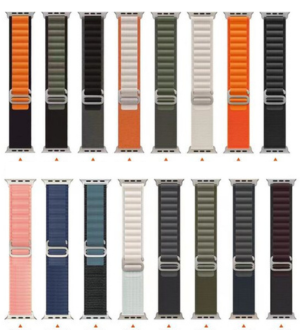 Metal Alpine Nylon Strap Band for KD99 ,HW8, DT8, S8 Max,T800, W68, TW8,HW8,Watch 8 Ultra, GS8 Ultra, N8, ZD8, Ultra Watch Series 8 Ultra Smart Watch Trail Metal Hook Loop Strap 42mm&#x2F;44mm&#x2F;45mm&#x2F;49mm 2