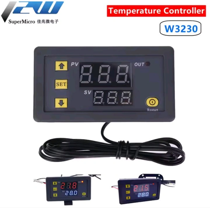 W3230 LED Digital Temperature Controller Thermostat Switch Sensor Meter 110-250v ac 1 pcs 2