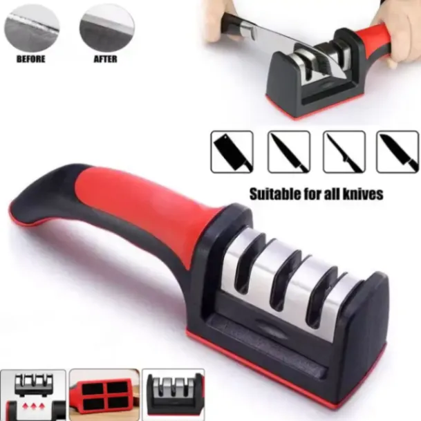 Knife Sharpener Stainless Steel Kitchen Tool Sharpening Stone Grinder Knives Sharpener Kitchen Tools - Knife Sharpener 2