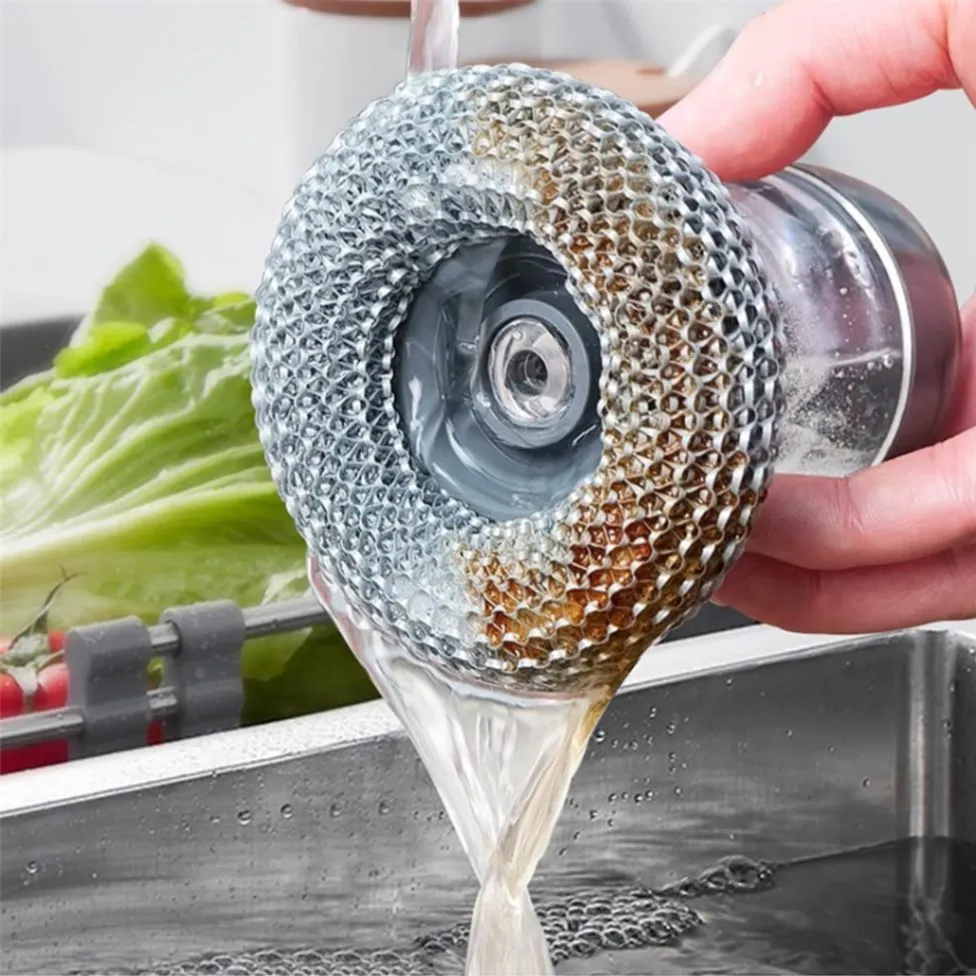 2 in 1 Soap Dispensing Palm Dish Cleaning Brush 7