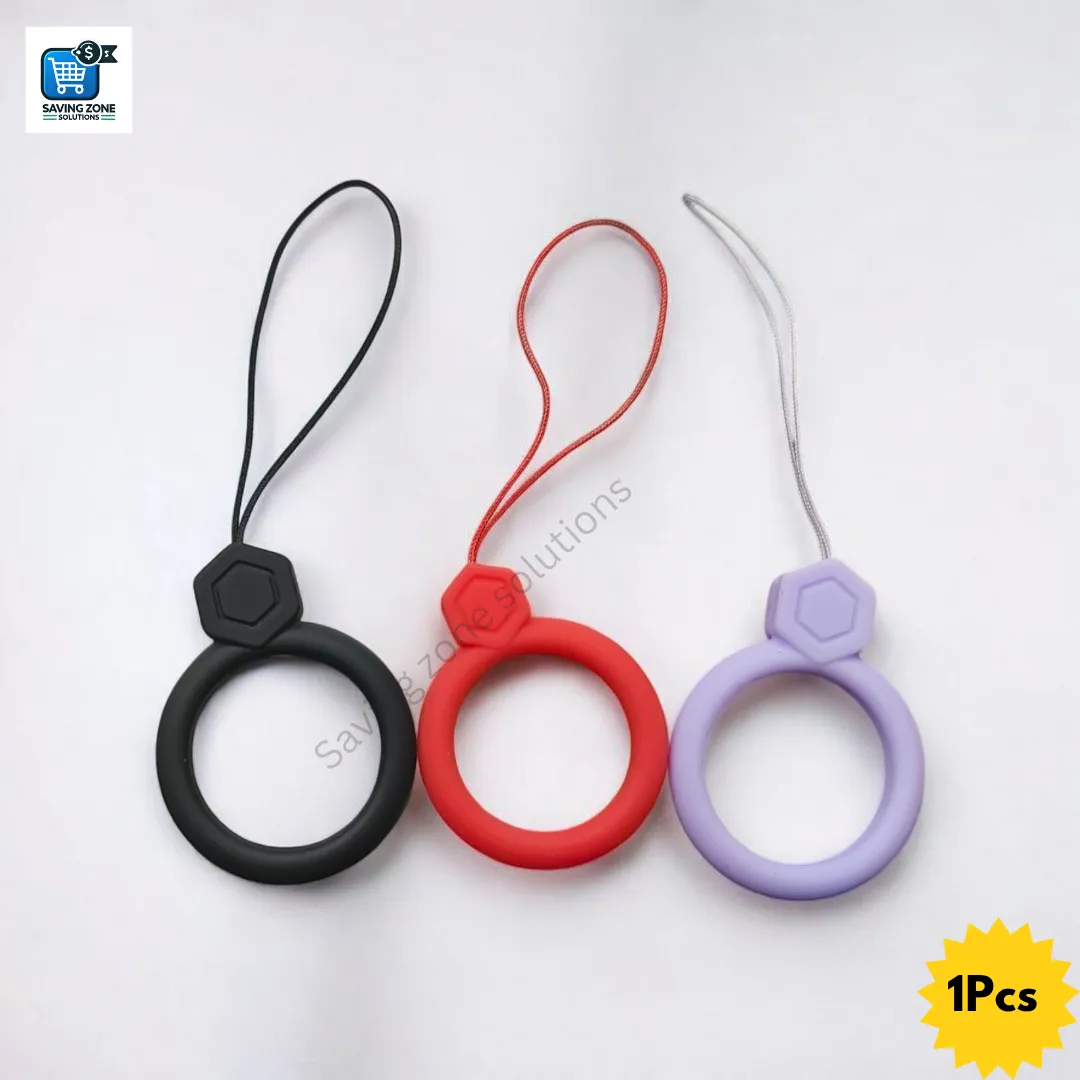 Silicone Circle Finger Ring Buckle Mobile Phone Ring Holder Simple Short Case Lanyard Phone Ring Finger Grip 2
