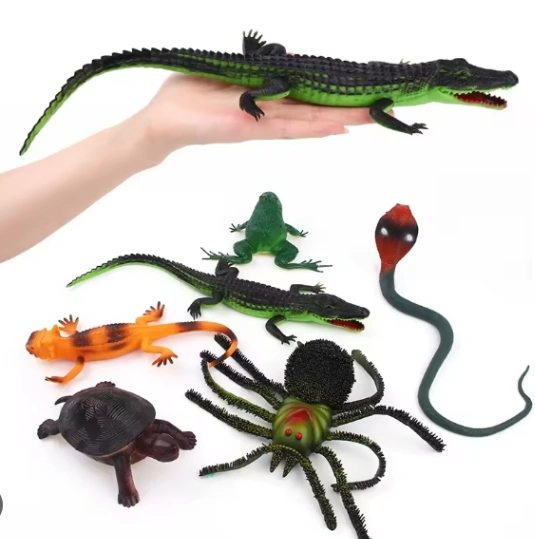 6pcs Realistic Plastic Animal Toys for Educational &amp; Fun Animal for Kids Toy Set 4