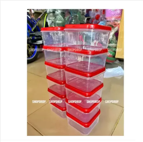 12Pis Colourfull Tifin Box 400ml Quality Full Square 1