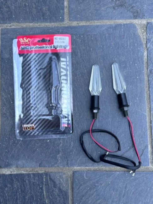 2pcs LED Motorbike Direction Lights Flowing Motorcycle Turn Signal Light Motor Indicator Lamps - Cycle Accessories - Cycle Accessories 6