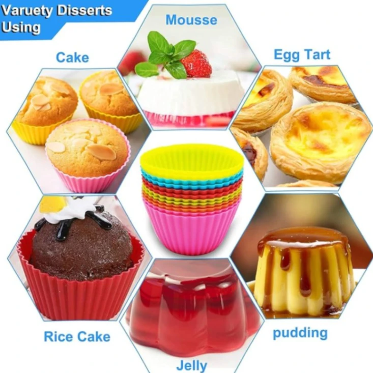 Silicone Cupcake Mold - 12pcs 5