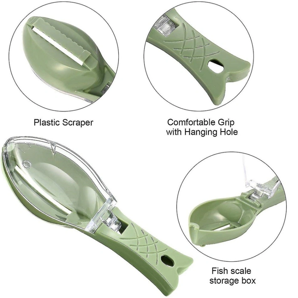 Plastic Fish Scales Remover Fast Cleaning Fish Skin Descaler With Cap 4