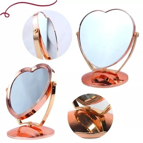 Love Shape Cosmetic Makeup Mirror, Maple Leaf Table Mirror 7