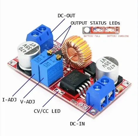 XL4015 Buck Converter 5A DC To DC CC CV Lithium Battery Step down Charging Board Led Power Converter Charger Step Down Module 5