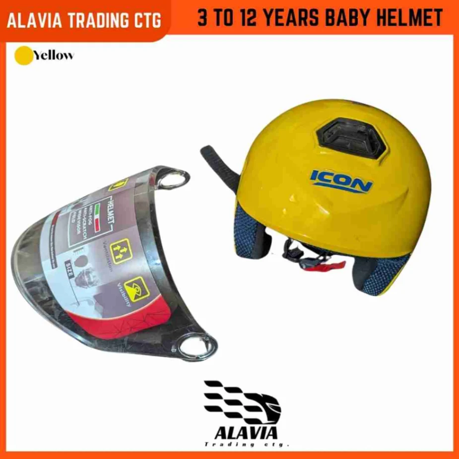 Kids Helmet (3-12Y) – Multi-Sport Baby Bike Helmet for Boys & Girls | Lightweight, Adjustable for Cycling, Scooter & Skateboard – Yellow 4