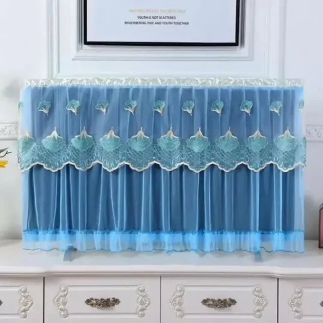 32 Inch TV dust cover, Dustproof Lace Cloth Fabric TV dust cover 7