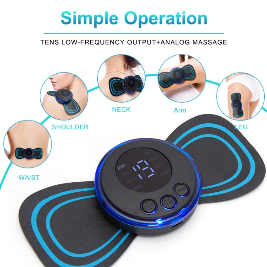 EMS Mini Portable Electric Neck, Back & Body Pain Relief Massager best quality 3
