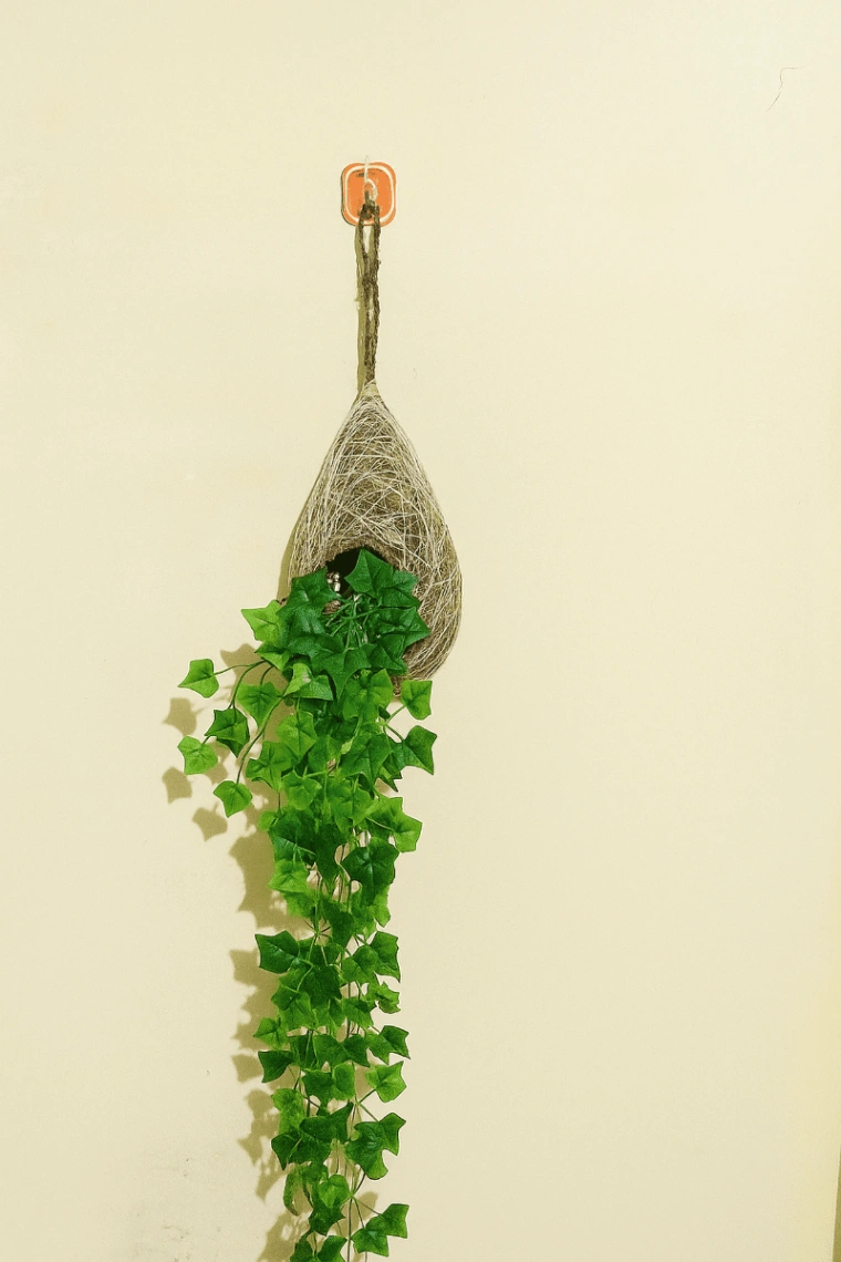 Babui bird&#x27;s nest and artificial vine - combined decoration 3