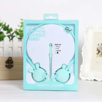 Cute Rabbit Cartoon Stereo Earphone Headphone with Ear-hook 3
