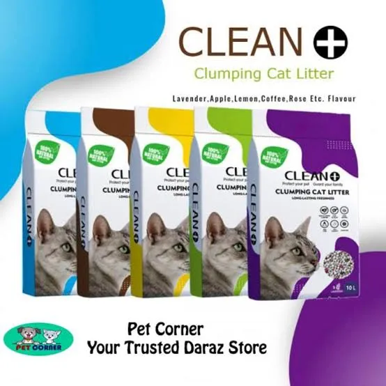 Clean Plus Clumping  Cat Litter 10 L 2