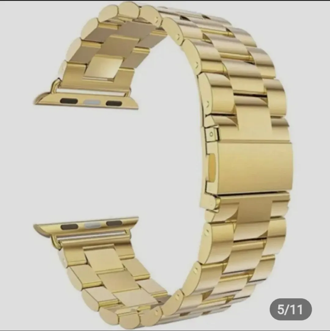 Stainless steel Band Compatible with for Apple Watch Band 42mm 44mm 45mm 49mm for Women Men Adjustable Loop steel formal Strap for iWatch Series Ultra 8 7 6 5 4 3 only belt 5