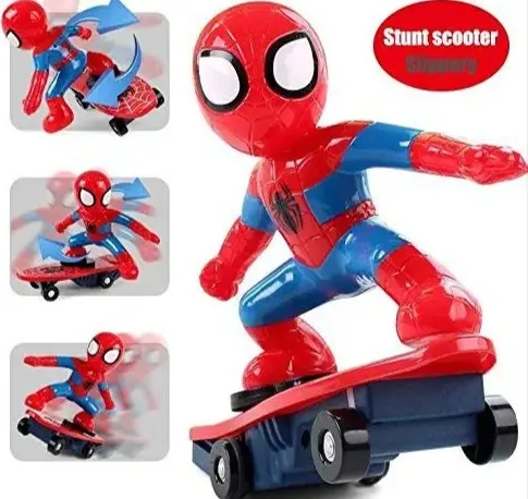 Spiderman Electric Stunt Skateboard – Sliding Plate 3 Toy with Lights & Music for Kids 2