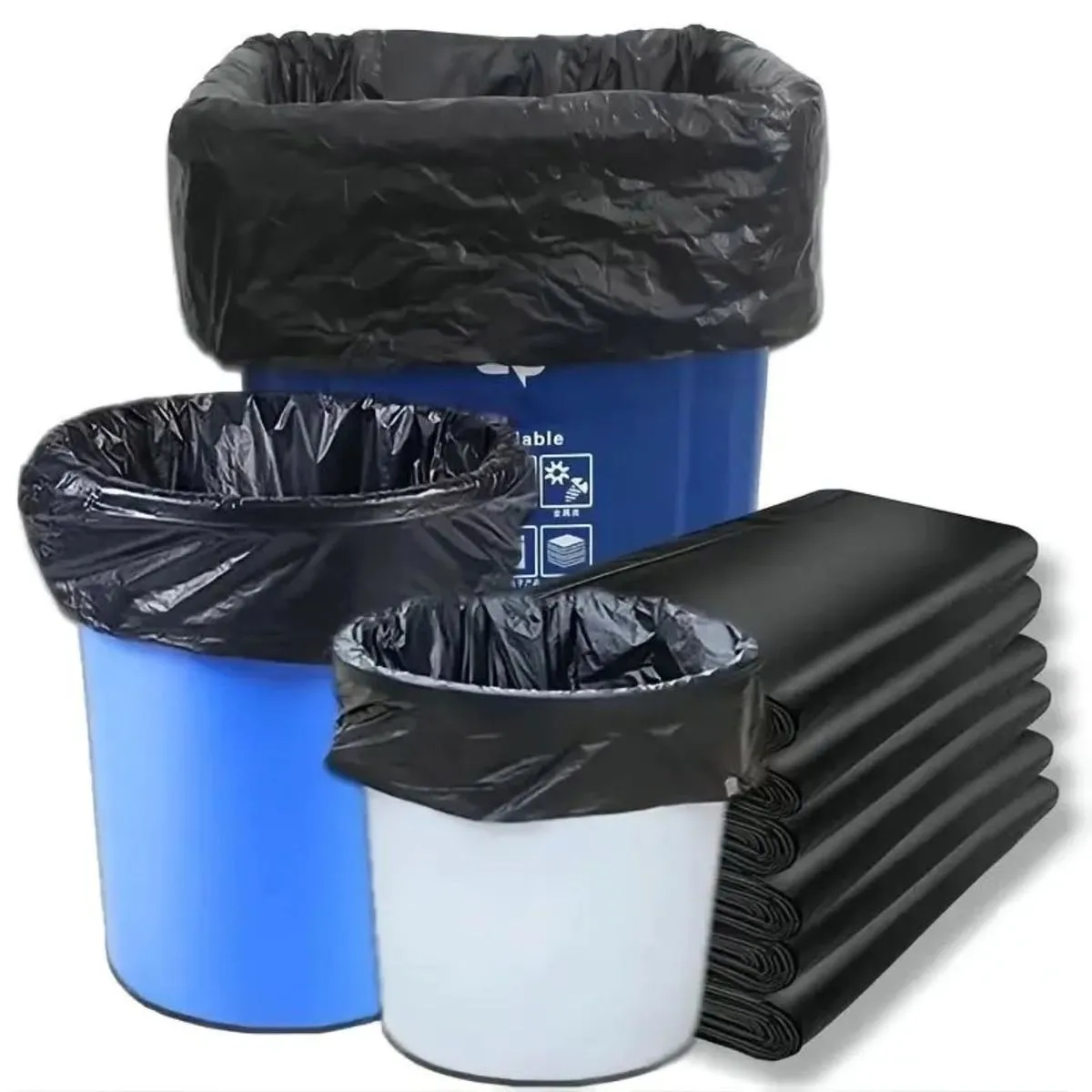 Trash Bag Poly Bag Garbage Bag Thin 24 x 18inch 20 Pcs 2