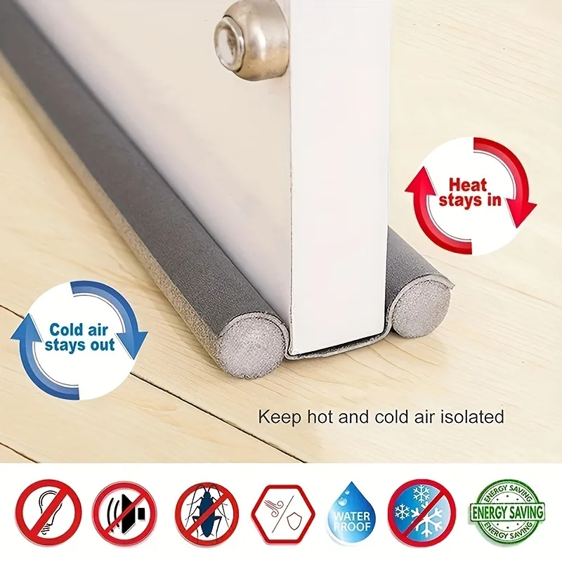 Image of Door Bottom Sealing Strip, Door Gap Dust Stopper, Door Foam, Door Draft, AC Air Stopper Door Insect Protector