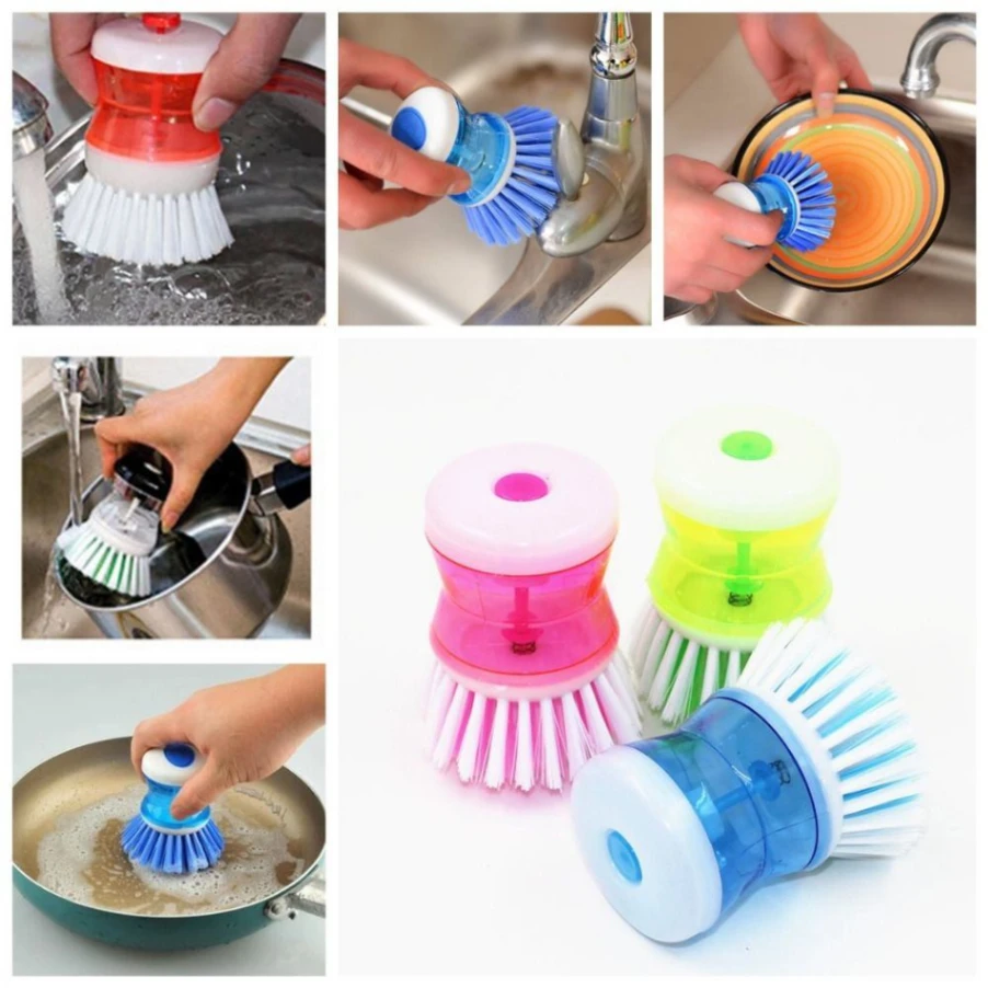 Scrubber Hydraulic Pressure Cleaner Kitchen Cleaning Dish Brush 6