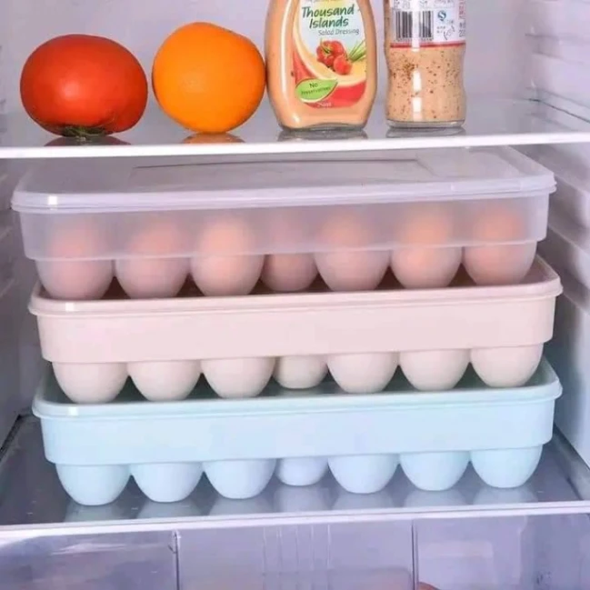 Egg Storage Box 24 Grids Plastic 3