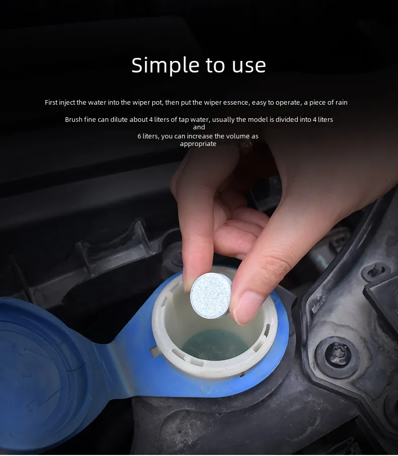 10 PCS Car Windshield Glass Washer Cleaner Compact Effervescent Tablets Detergent Car Beauty Tool Car Accessaries 7