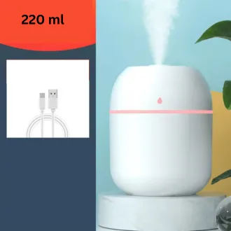 220ml Mini Air Humidifier Aroma Essential Oil Diffuser with LED Night Lamp 3
