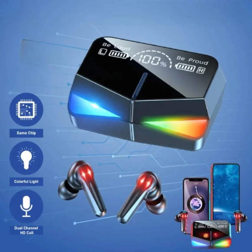 M28 TWS Bluetooth 5.3 Gaming Headset Dual Mode Wireless Earphones Sports Stereo Sound Low Latency LED Digital Display Smart Touch Earphone 6