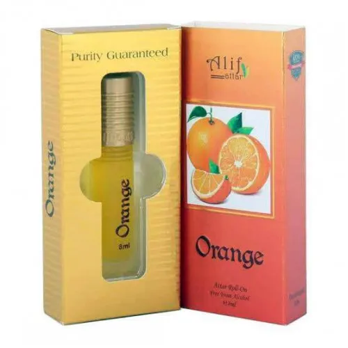 orange Attar by Alif 8ml Roll On Long Lasting Fragrance 2