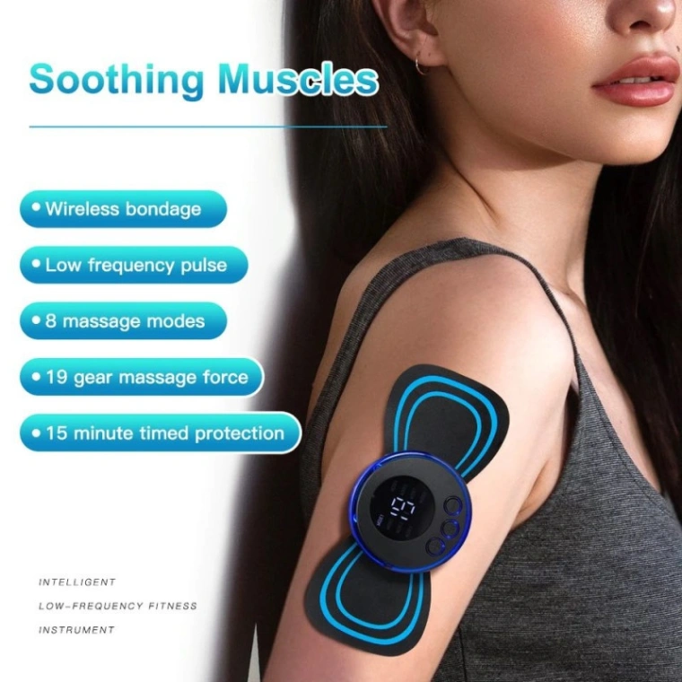 EMS Mini Portable Electric Neck, Back & Body Pain Relief Massager best quality 2