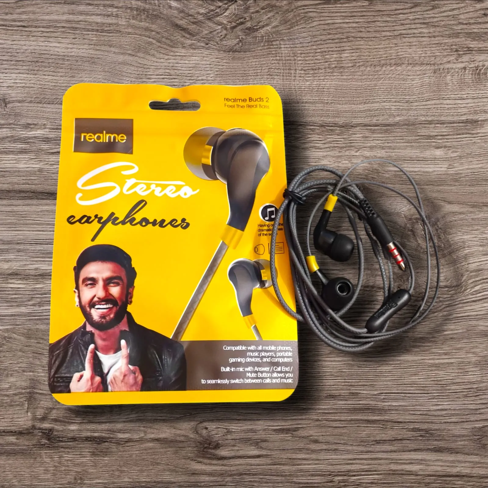 2 Pcs Realme Stereo Earphone Buy 1 Get 1 Combo offer 1